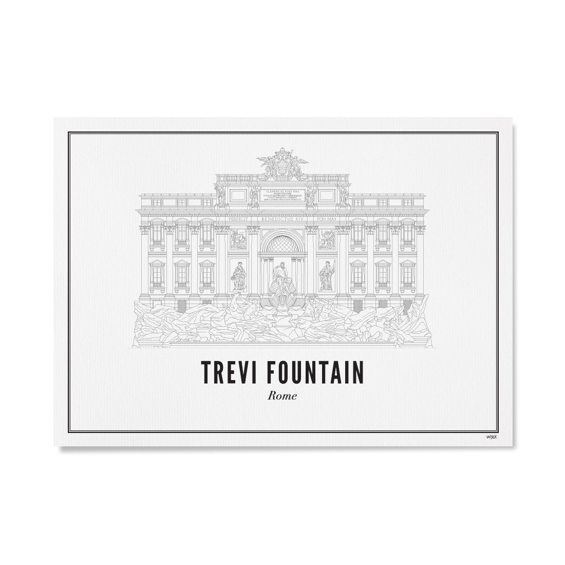 Poster von Rom - Trevi-Brunnen | WIJCK.